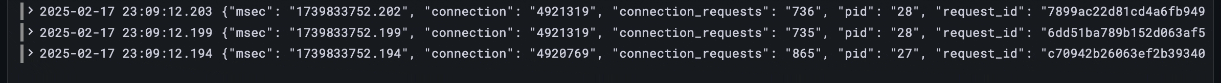 GIF of infinite scroll functionality